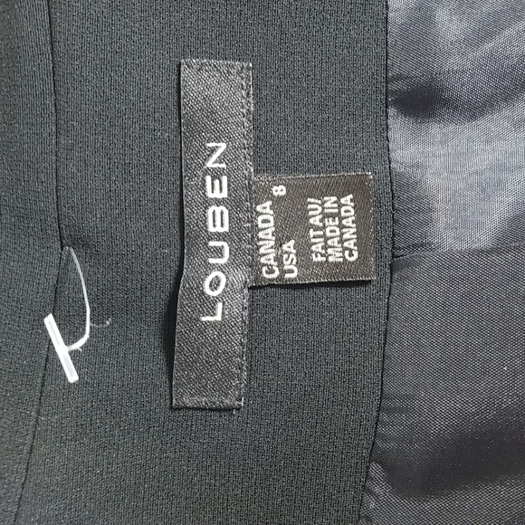 Louben womens blazer size 8 black made in Canada quality piece NEW - Picture 10 of 13